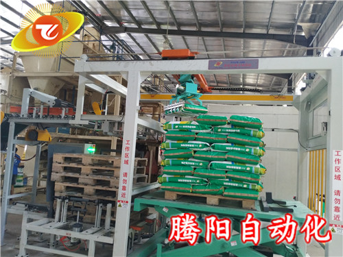 全自動包裝碼垛機生產(chǎn)線，無人智慧工廠已成為